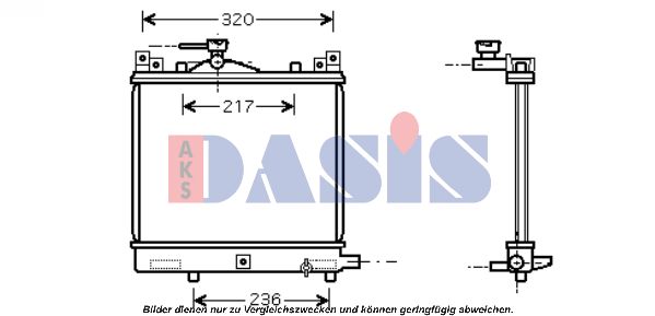 AKS DASIS Radiators, Motora dzesēšanas sistēma 320033N